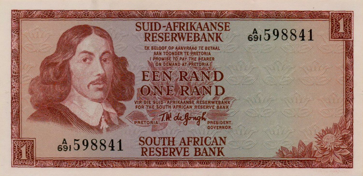 South Africa 1 1966 UNC P-110/b